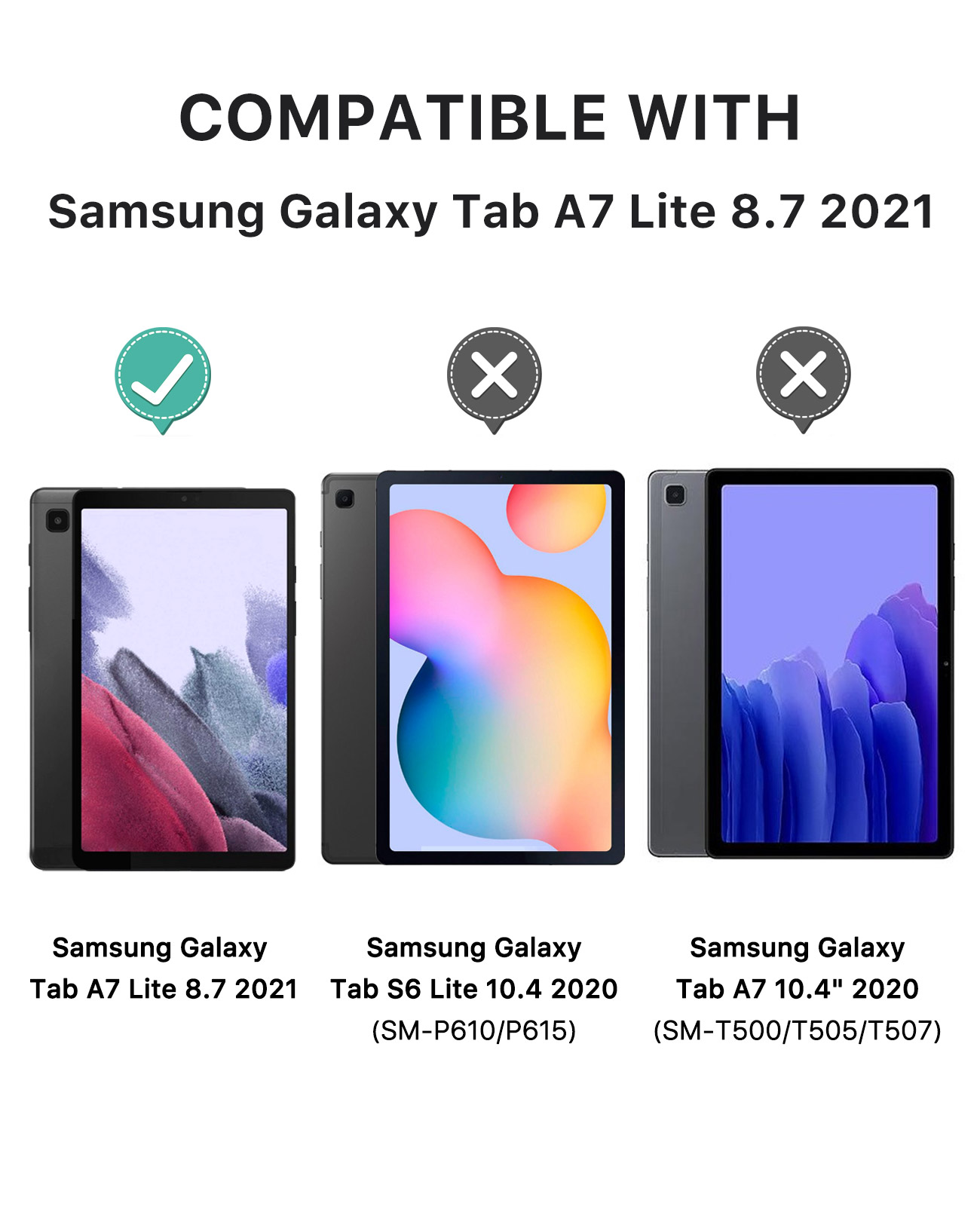 Bao Da Nắp Gập Siêu Nhẹ Cho Samsung Galaxy Tab A7 Lite 8.7 "2021 | BigBuy360 - bigbuy360.vn