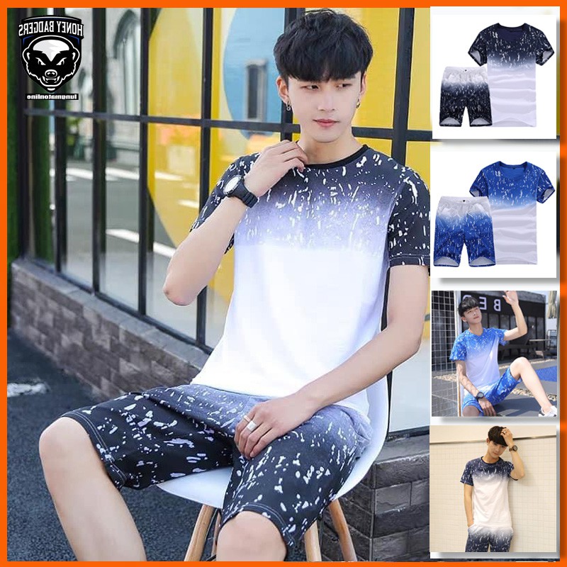 [BỘ NAM HÈ FORM DÁNG ĐẸP] vải co giãn thoáng mát bộ đồ quần áo nam hè cao cấp dáng thể thao tập gym hot trend mới nhất 2