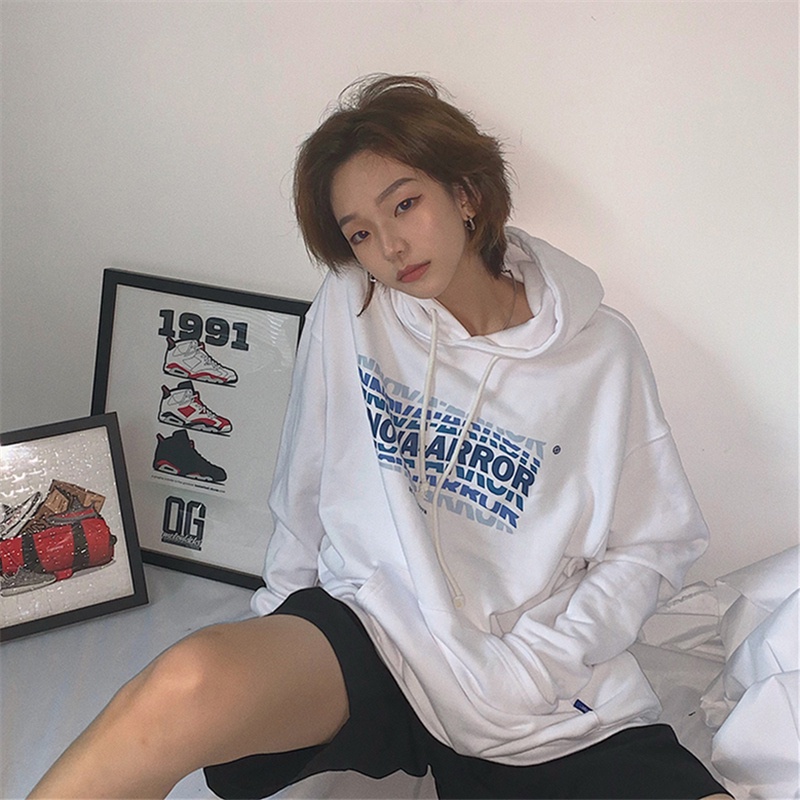 NRVP Áo Hoodie Dáng Rộng Thời Trang Hàn Quốc 2022 Dành Cho Nữ