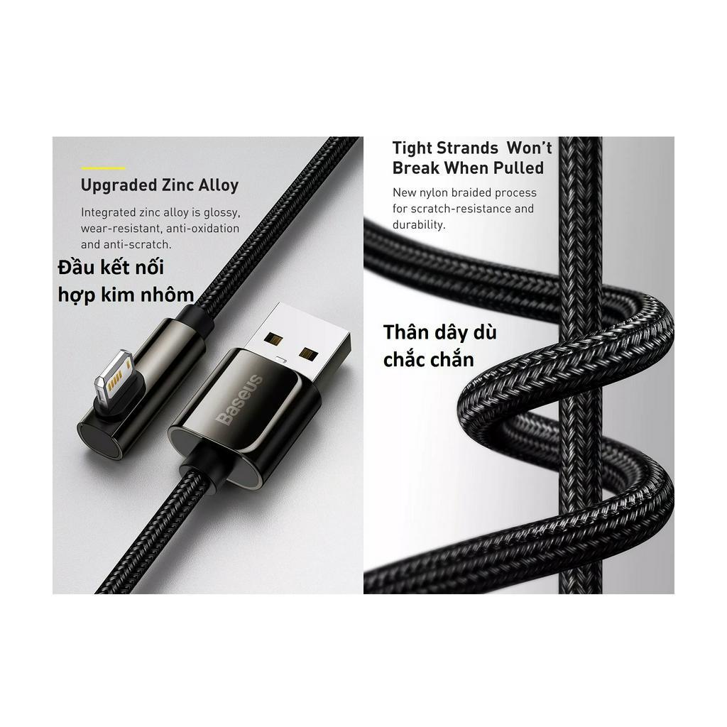 Cáp sạc và dữ liệu usb-iP dòng sạc 2.4A Baseus Legend Series