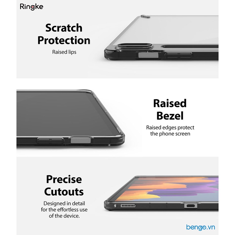 Ốp Lưng Kèm Chân Dựng Samsung Galaxy Tab S8/Tab S7 RINGKE Fusion + Outstanding