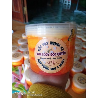 1kg kem cốt tẩy mạnh X3 siêu trắng da