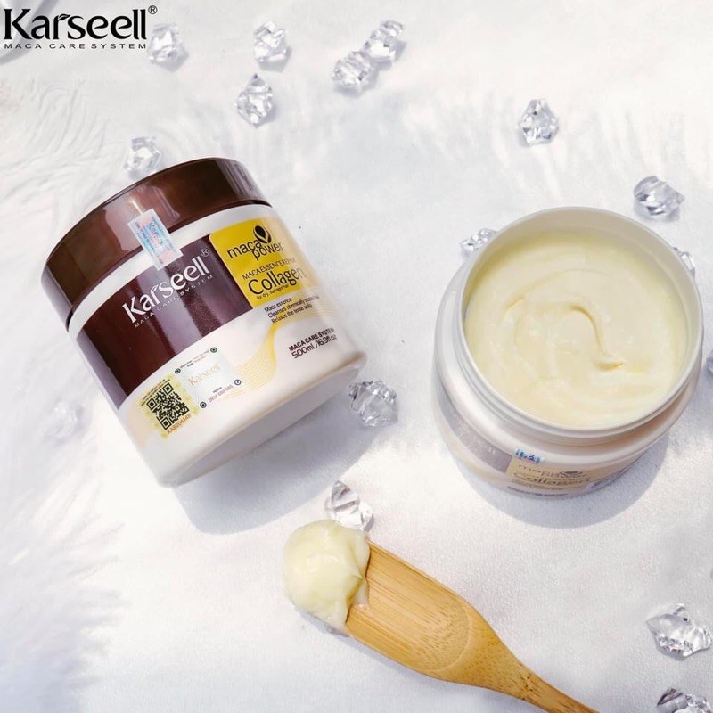 [Chính hãng] [Giá sỉ] Dầu hấp ủ tóc Collagen Karseell Maca chính hãng dạng hũ 500ml