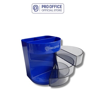 Ống Đựng Bút PRO OFFICE Làm Bằng Nhựa Cứng, Chia Nhiều Ngăn Đựng, Tiện Lợi PO-PH102