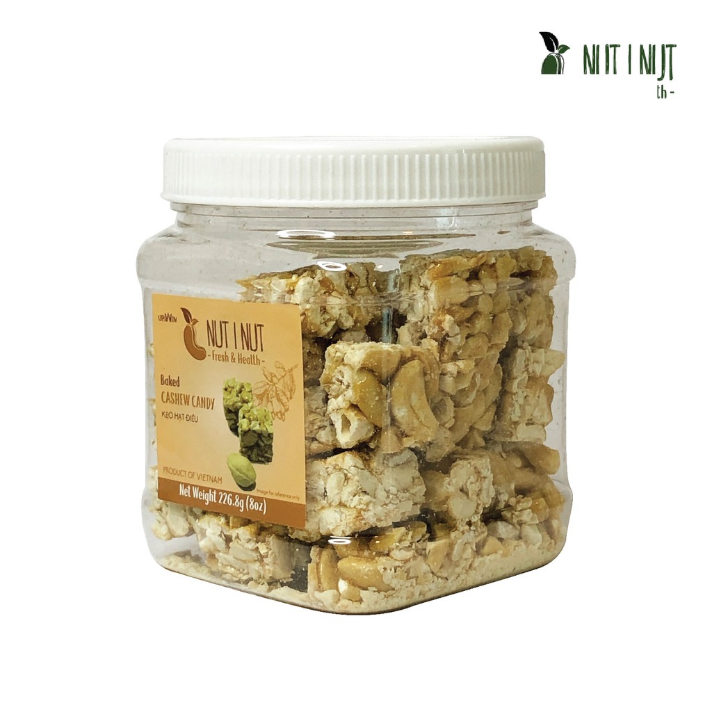 Kẹo hạt điều NUT I NUT sấy tự nhiên làm kẹo hũ 226.8 gram