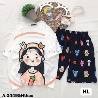 Áo thun cô gái chipi - Hthao