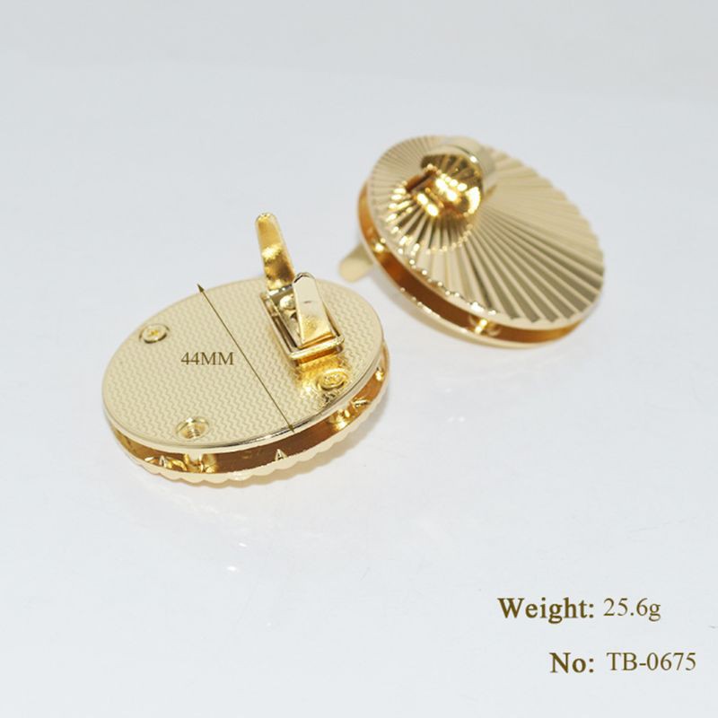 Khóa kim loại hình quạt kèm dụng cụ cho túi xách