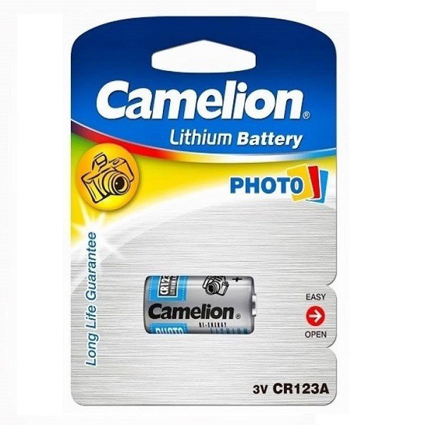 Vỉ 1 Pin Camelion 3V CR123A Lithium chuyên dụng cho máy ảnh, thiết bị điện tử
