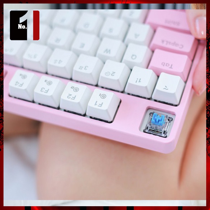 Bàn Phím Cơ Gaming Máy Tính DareU EK87 Màu Hồng Led RGB Bàn Phím Vi Tính Laptop Pc Chơi Game Dễ Thương Có Dây