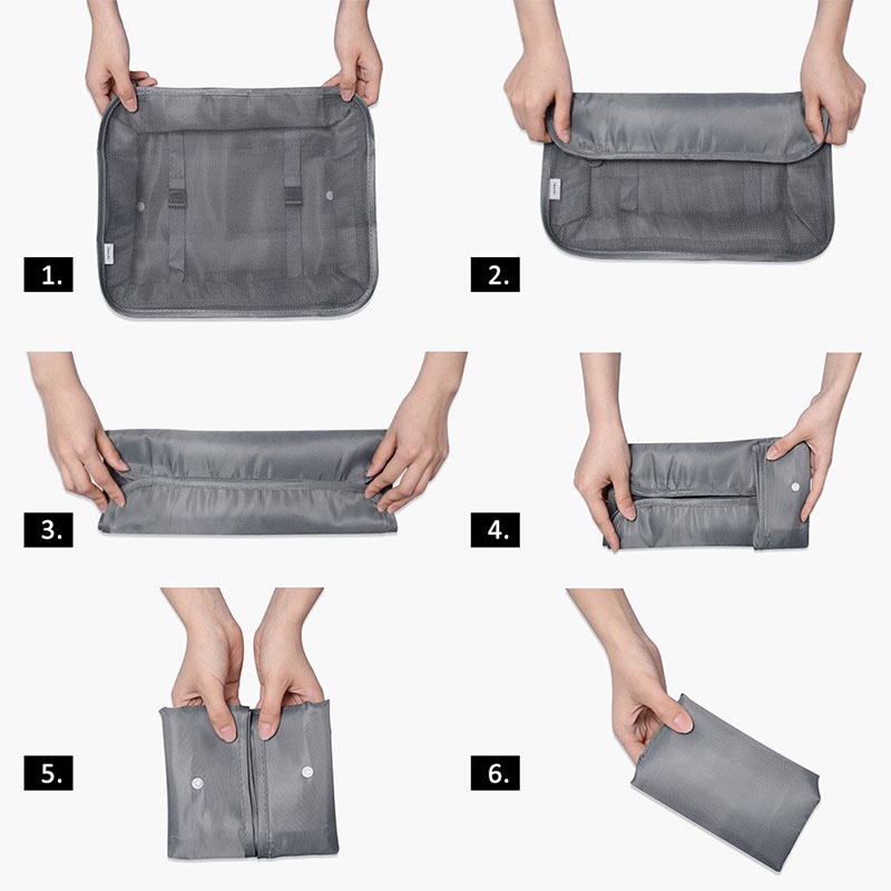 Bộ Túi Đựng Đồ Trang Điểm / Cáp Sạc USB Chống Thấm Nước Dùng Khi Đi Du Lịch