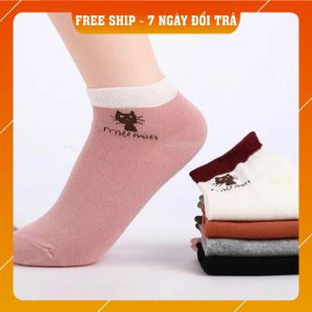 Set 10 đôi tất chống hôi chân Miu Miu