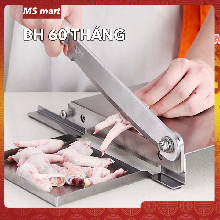 Dao cắt gà, thái thịt, thái rau quả, thái thuốc bắc - Tặng tay mài dao - MS Mart