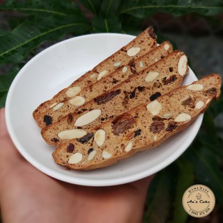 [COMBO 2] Bánh Biscotti nguyên cám- Làm từ HẠNH NHÂN, ÓC CHÓ-  300gr