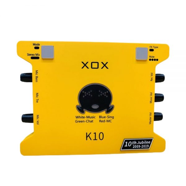 Soundcard K10 chuyên thu âm livestream, hát karaoke online, K10 XOX - Phiên bản nâng cấp Chính Hãng