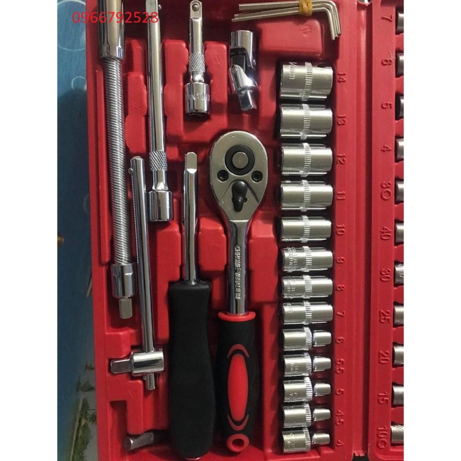 Bộ Dụng Cụ Vặn Vít Tháo Ốc, Bulong 46 Chi Tiết, Sửa Chữa Ô tô, Xe Máy Đa Năng, Bộ Tay Vặn 46 Chi Tiế