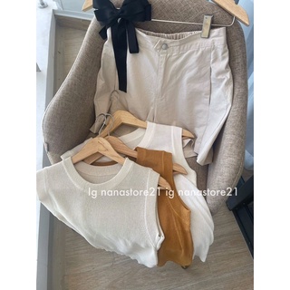 Áo sát nách len mongtoghi trơn Nana21 Nanastore21