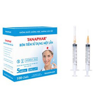 BƠM TIÊM DÙNG 1LẦN TANAPHAR-BƠM 5 ML