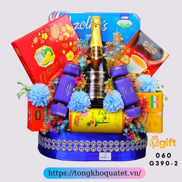Giỏ Quà Tết 2022 Mẫu Giỏ 380 - 390 ( 8 Giỏ Quà Tết ).