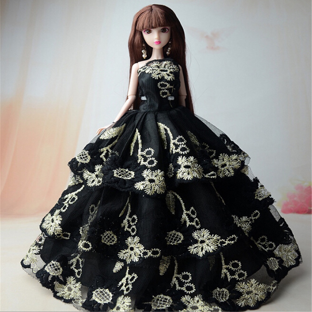 Bộ 5 Đầm Công Chúa Cho Búp Bê barbie Đáng Yêu