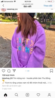 Áo Hoddie Nỉ Tím Dirty Coins