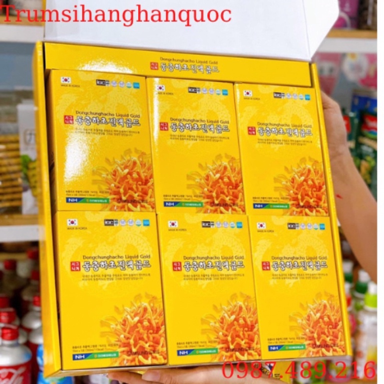 GIÁ SỐC:  Nước Đông Trùng Hạ Thảo Cao Cấp Hàn Quốc, Hộp Vàng 30 Gói x 70ml [ Hàng Mới Về ]
