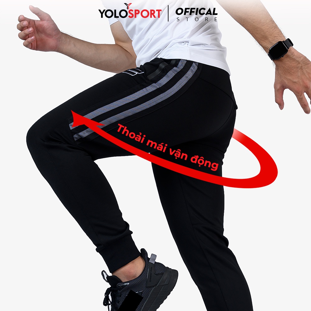Quần Jogger Thun Nam Thể Thao YOLO SPORT cao cấp thoáng mát thích hợp dạo phố, gym
