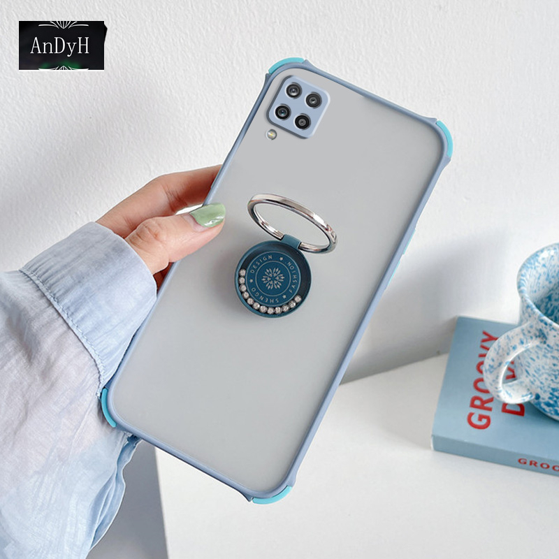 Ốp Lưng Chống Sốc Có Nhẫn Đỡ Điện Thoại Cho Samsung Galaxy A11 A12 4-corners | BigBuy360 - bigbuy360.vn