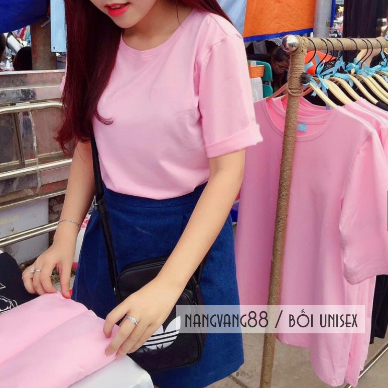Áo Thun Trơn Tay Lỡ Unisex Nam Nữ chất áo đẹp | BigBuy360 - bigbuy360.vn