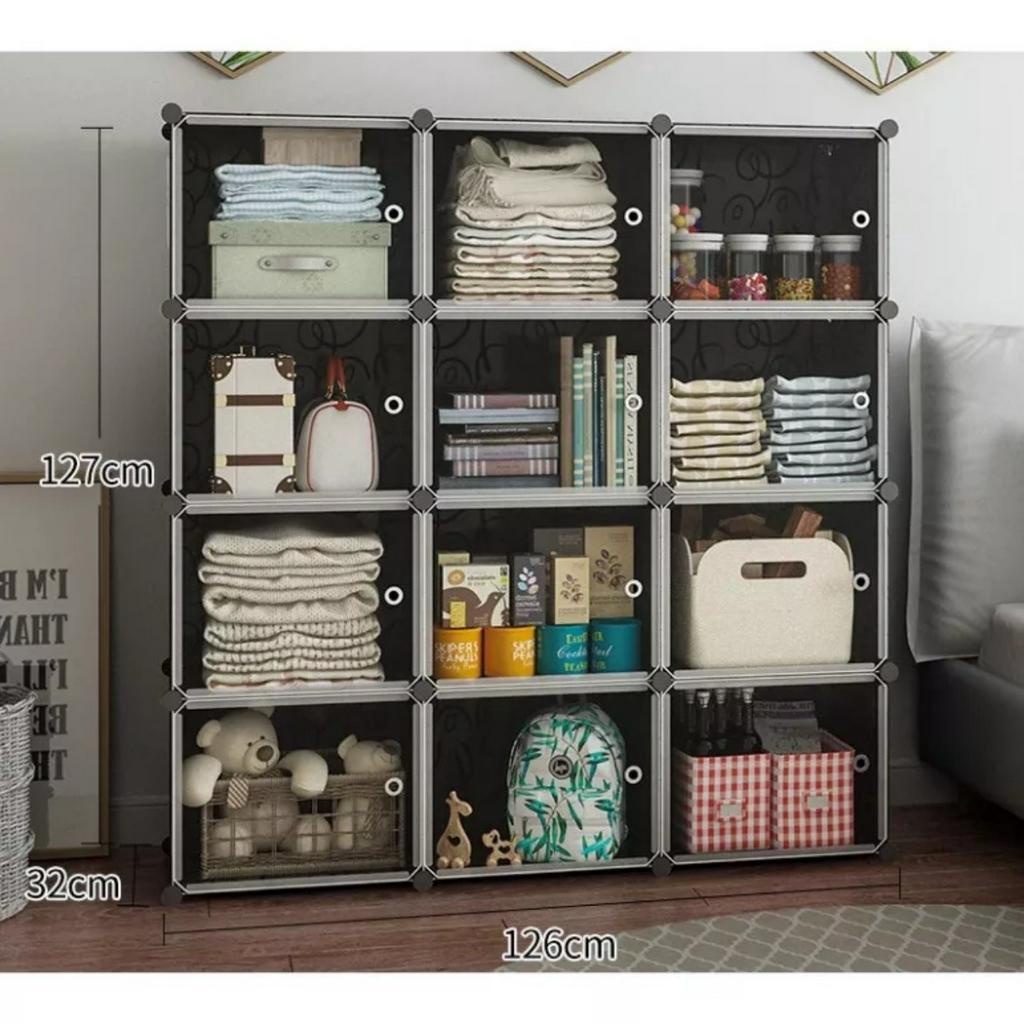 Tủ Nhựa Lắp Ghép Đa Năng Thông Minh Đựng Túi Xách, Đồ Chơi, Mỗi Ngăn Tủ 42x32x32cm Nhiều Kiểu Dáng Và Màu Sắc