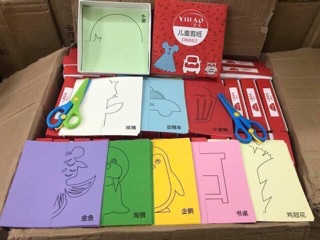 Bộ cắt giấy thủ công cho bé