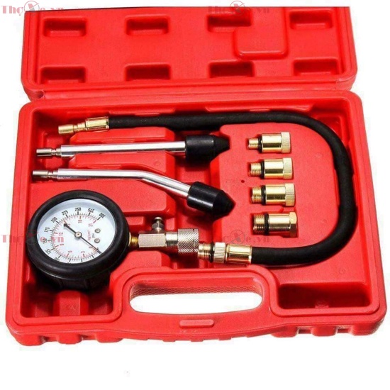 Đồng hồ đo áp suất buồng đốt, dụng cụ kiểm tra áp suất buồng đốt xe máy - Thế Giới Thợ Xe