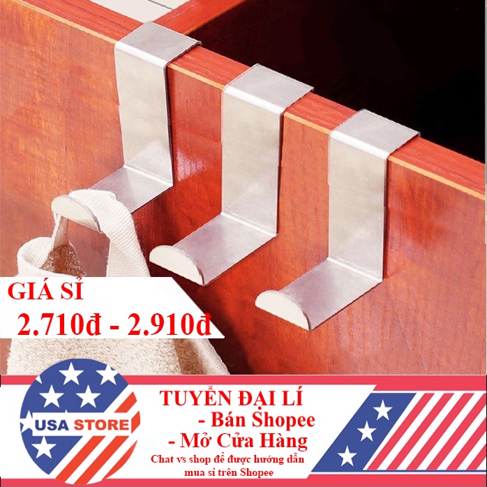 Bộ Sản Phẩm Móc Treo Quần Áo Mũ Túi Xách Sau Cánh Cửa CHỮ Z - Móc Treo Kim Loại Đồ Cài Tủ