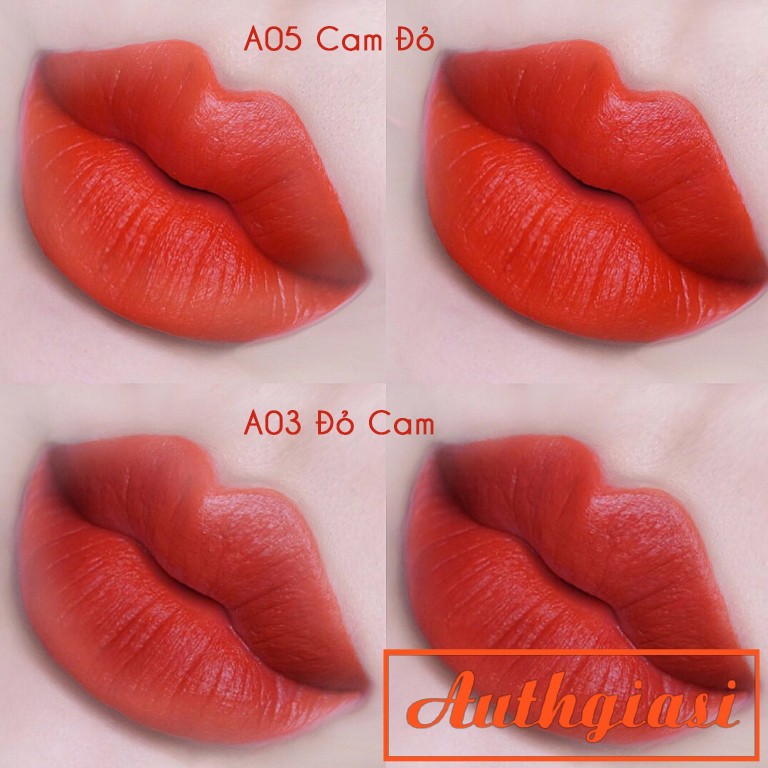 Son kem mịn lì Black Rouge A03 Đỏ Cam / A05 Cam Đỏ / A06 Đỏ Gạch / A12 Đỏ Nâu / A22 Đỏ Burgundy | BigBuy360 - bigbuy360.vn