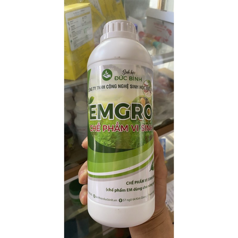 Chế phẩm vi sinh EM gốc EMGRO Men ủ hữu cơ (chai 1lít)