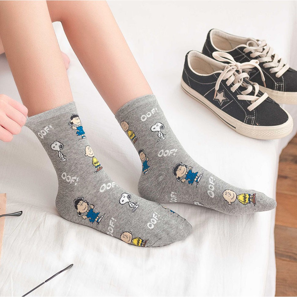 Vớ dài/ tất dài nhân vật Snoopy Mua Tất unisex (muatatshop)