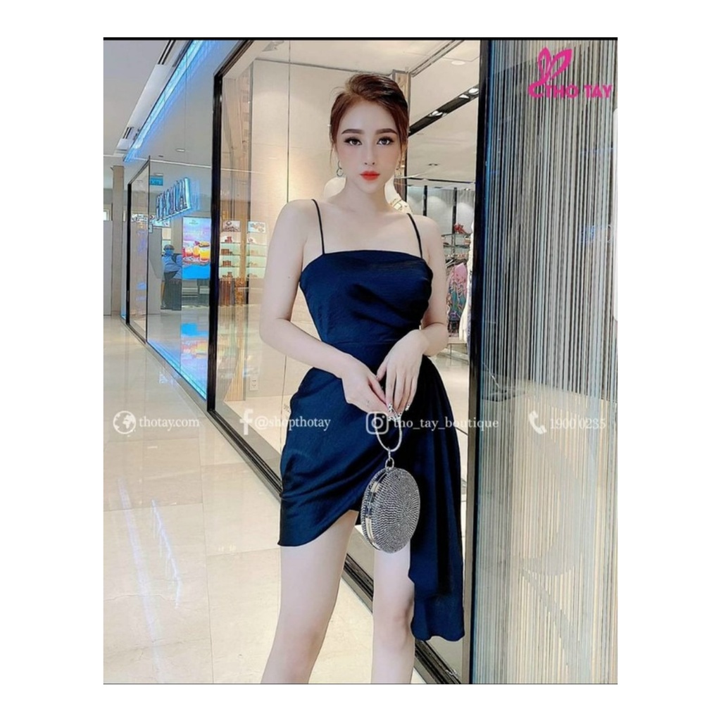 Đầm 2 Dây Dự Tiệc Thiết Kế Xếp Ly Bèo Eo Body Sexy Sang Chảnh Cho Nàng Dạo Phố Thời Trang Váy Nữ  Minh Phúc