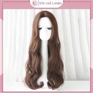 Tóc giả nữ cả đầu mái bay xoăn đuôi cao cấp 9105