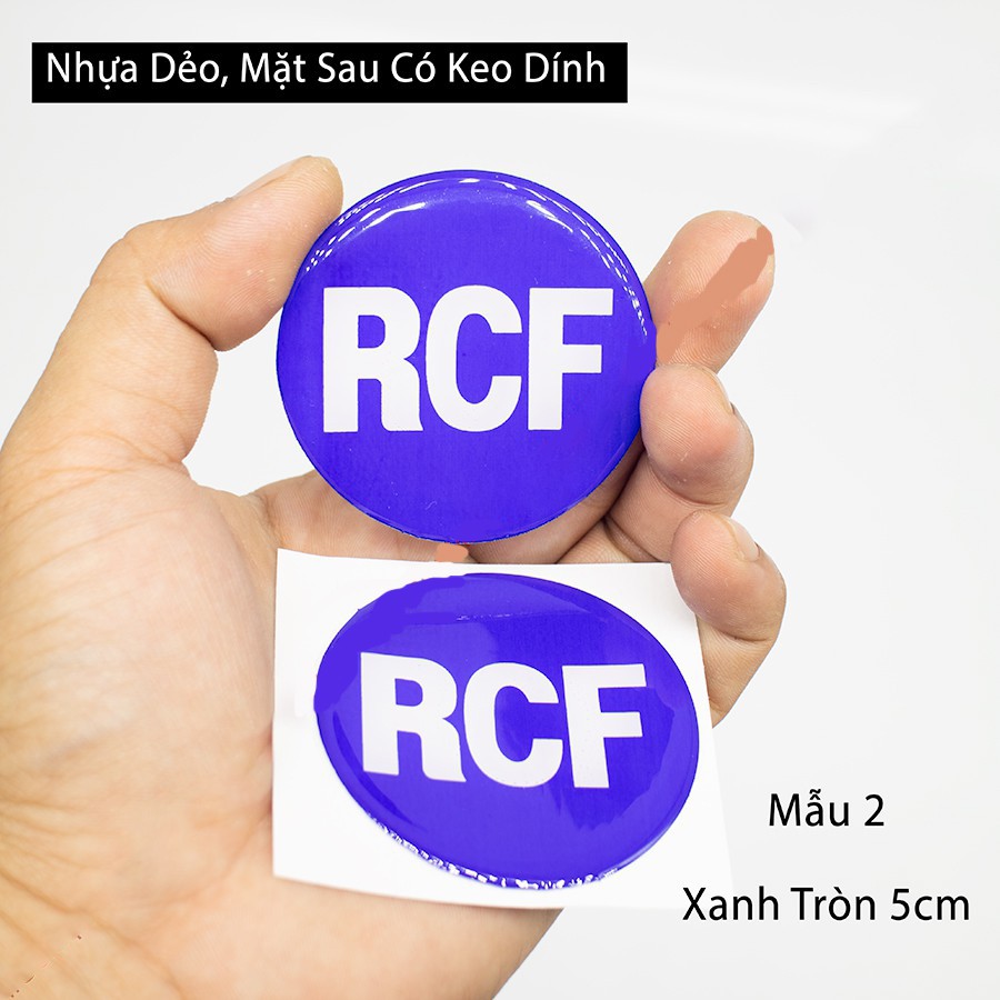 TEM DÁN THÙNG LOA LOGO RCF - GIÁ 2 TEM