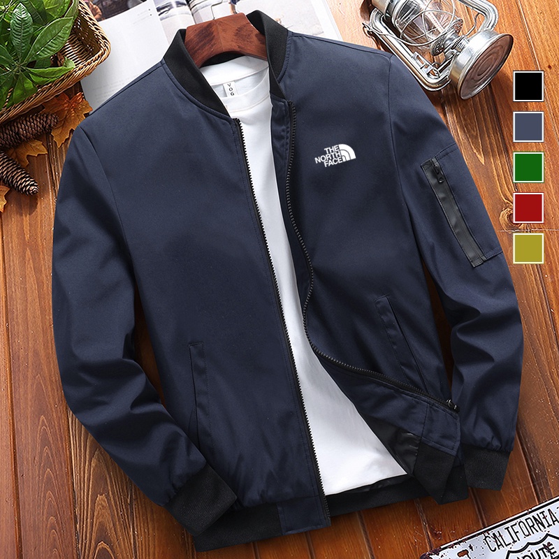 The north face Áo Khoác Gió Chống Thấm Nước Phối Khóa Kéo Thời Trang Cho Nam