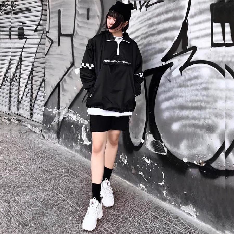 ÁO KHOÁC GIÓ NỮ HÀN QUỐC HOODIE CỰC CHẤT