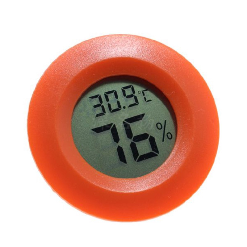 Máy đo nhiệt độ độ và độ ẩm hình tròn mini màn hình LCD