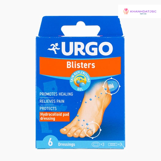Băng cá nhân Urgo Hydrocolloid Pad Dressing giảm phồng rộp chân