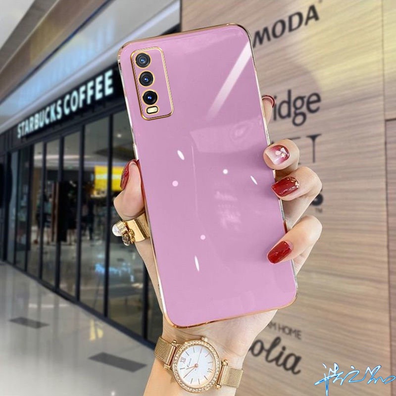 Ốp Điện Thoại Silicon Mềm Kết Cấu Sang Trọng Bảo Vệ Cho Vivo Y20 Y20i Case Y12S Y12A Y20S 2022