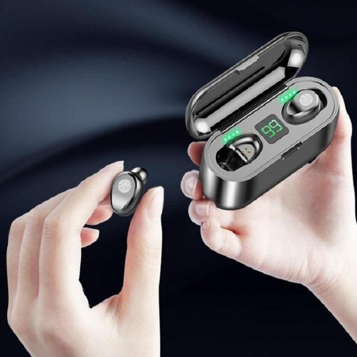 ÂM THANH CỰC CHUẨN - KIÊM CẢ SẠC DỰ PHÒNG TAI PHONE NGHE NHẠC F9 MINI KHÔNG DÂY