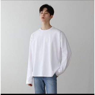 Áo thun tay dài sleeves white basic - giá sỉ unisex