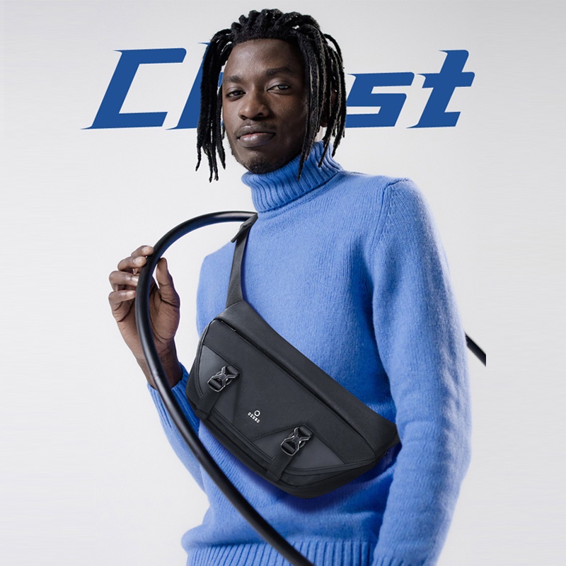 Túi đeo chéo OZUKO thể thao chống thấm nước thời trang cho nam