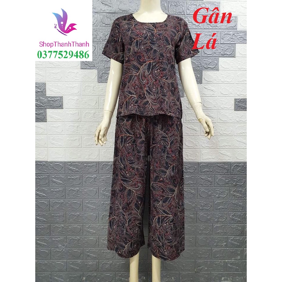 Size 5  TRUNG NIÊN ống Sớ 9 tấc BIG SIZE ĐỒ BỘ MẶC NHÀ TÔN 2 DA 90KG ShopThanhThanh