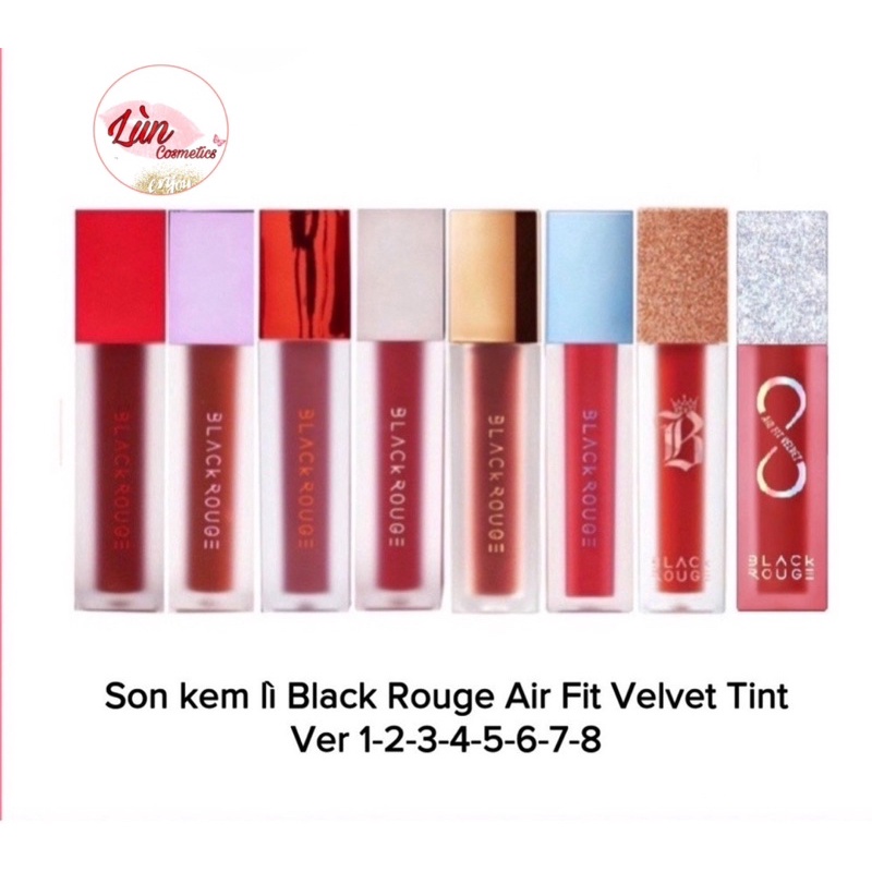 ( A01 - A45 ) Son kem lì Black Rouge Air Fit Velvet Tint A06 A12