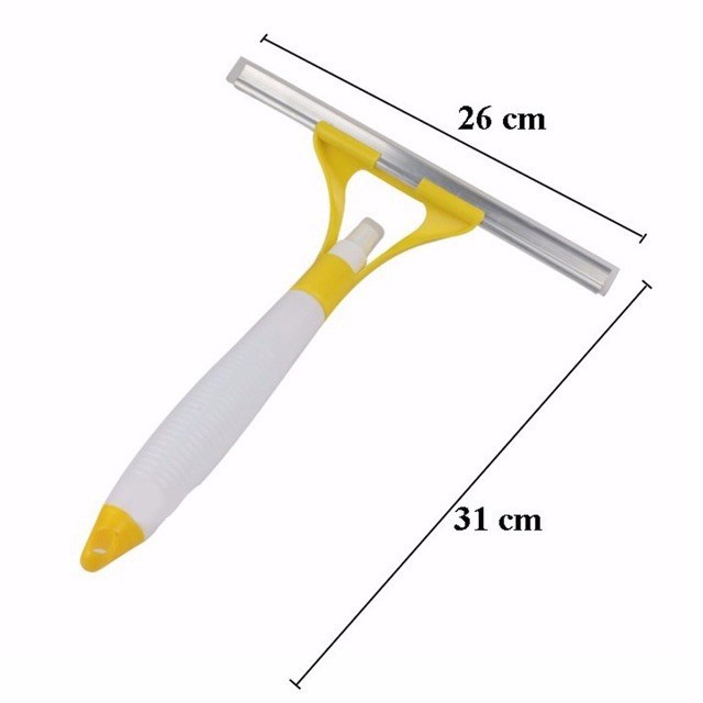 Cây Lau Kính Tiện Dụng Có Bình Xịt Thông Minh -  Cây Lau, Gạt Kính Cán Cứng Đẩy Sạch Kính Hơn (Màu Ngẫu Nhiên)