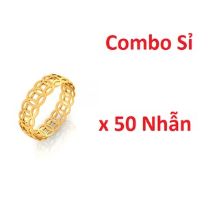 Combo sỉ 50 nhẫn kim tiền tài lộc